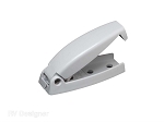 2pk Round Type Baggage Door Catch White, E211