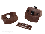 Bath And Interior Non Locking Door Latch Brown, H531