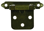 2pk  Self Closing Flush Mount Hinge Antique Brass, 70585