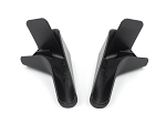 2pk Drip Rail Gutter Spout Black, 94171