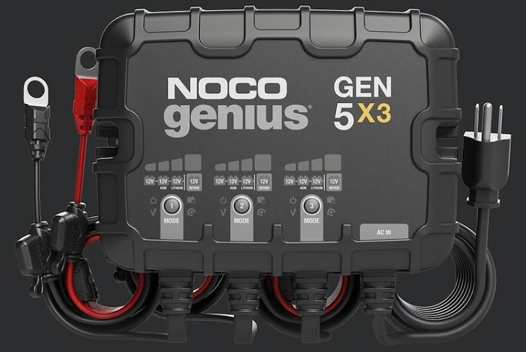 15 Amp 12 Volt 3 Bank Onboard Battery Charger, NOCO GEN5X3
