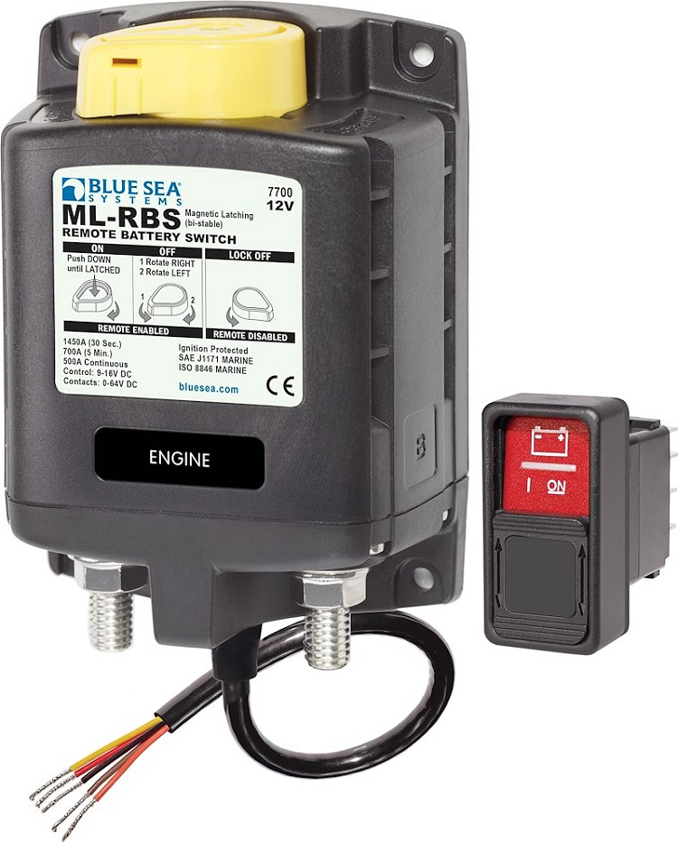12 Volts DC 500 Amps Manual Battery Disconnect Switch, 7700-BSS