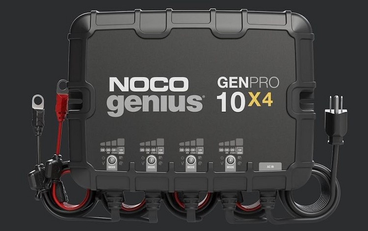 40 Amp 12 Volt 4 Bank Onboard Battery Charger, NOCO GENPRO10X4