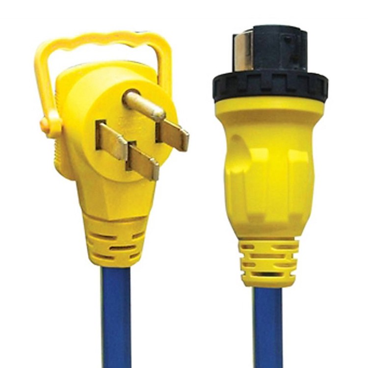 35' 50 Amp Male Plug And 50 Amp Female Receptacle With Locking Ring Power Cord, 16-00587