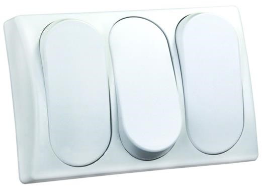 Triple Multi Purpose Switch White, 13595