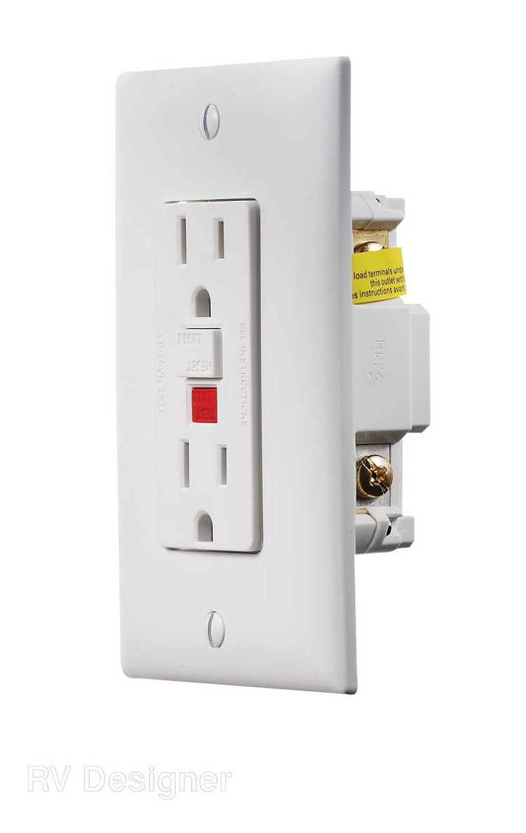 125 Volt AC Grounded Two-Wire Branch Circuits Receptacle White, S801