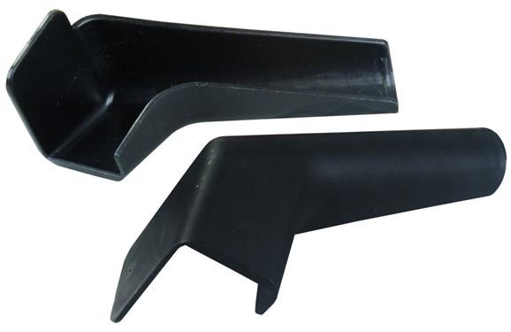2pk Drip Rail Gutter Spout Black, 655-BK-A