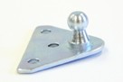 2pk  10mm Ball Stud Flat Brackets, 010-078-2