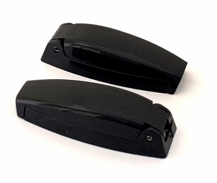 2pk Bullet Style Baggage Door Catch Black, 10224