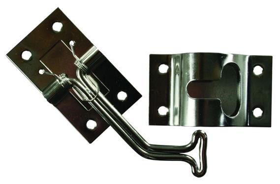 45 Degree Stainless Steel T-Style Door Holder, 11765