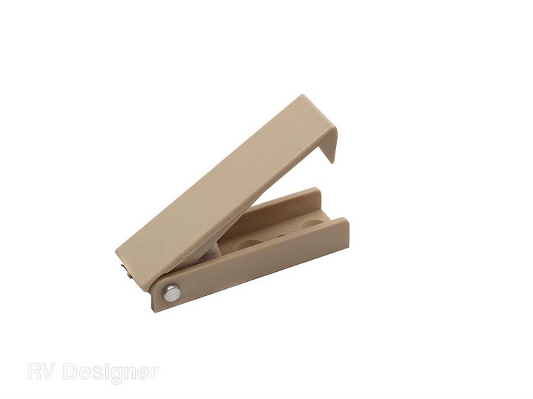 2pk Square Style Baggage Door Catch Beige, E208