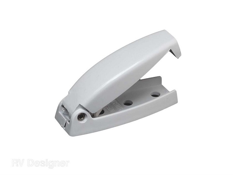 2pk Round Type Baggage Door Catch White, E211