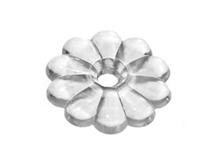 14pk Screw Rosette with Screws Clear, H611