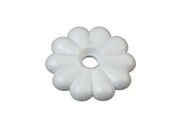 14pk Screw Rosette with Screws White, H613