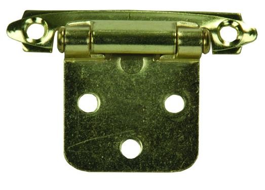 2pk  Self Closing Flush Mount Hinge Brass, 70595