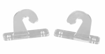 2pk Hook Style Mini Blind Hold Down Clear, 81645 