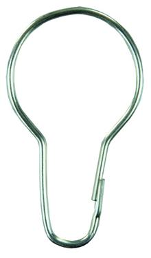 12pk Shower Curtain Rings Metal, 81665