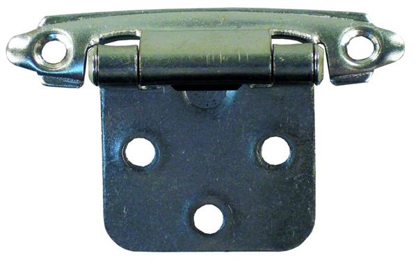 2pk  Self Closing Flush Mount Hinge Satin Nickel, 70575
