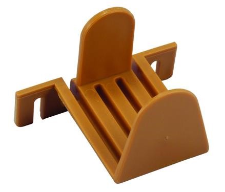 Deluxe In-Frame Pocket Door Guide Brown, 	94159