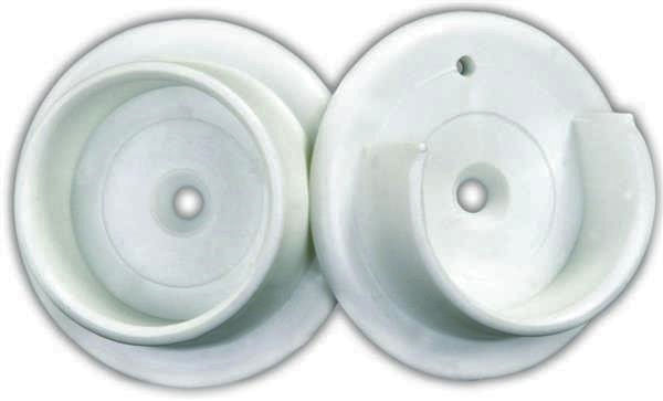 Closet Rod End Bracket White, 20535