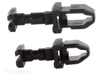 Set of 2 Refrigerator Vent Door Latch, E377