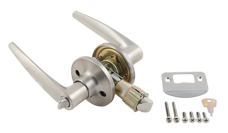 Lever Type Entry Door Lock Stainless Steel, 013-231-SS