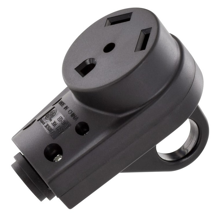 30 Amp Female Power Cord Plug Head With Handle, A10-R30VP