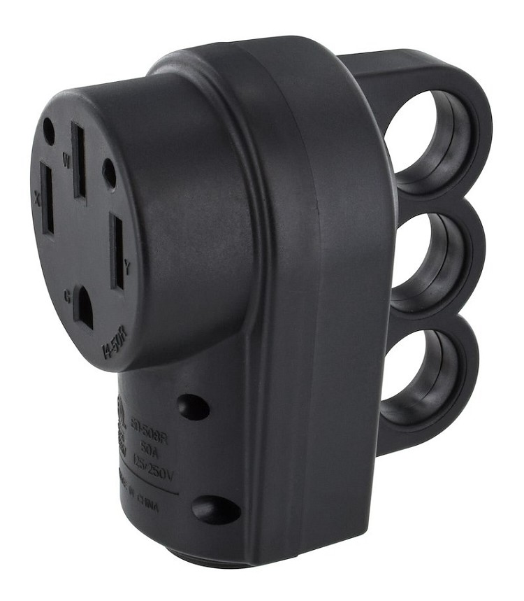 50 Amp Female Power Cord Plug Head With Handle, A10-R50VP