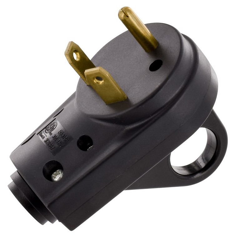 30 Amp Male Power Cord Plug Head With Handle, A10-P30VP