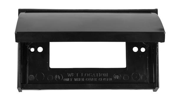 Receptacle Cover For 5th Wheel Landing Gear Operator Switches Black, 05-12215