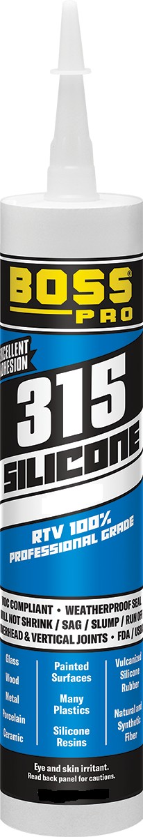 10 oz Caulk Sealant White, Boss 360 142173