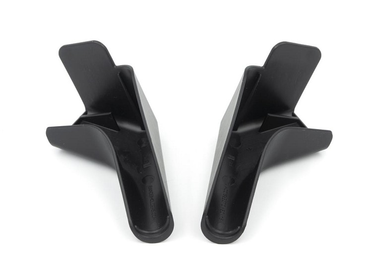 2pk Drip Rail Gutter Spout Black, 94171