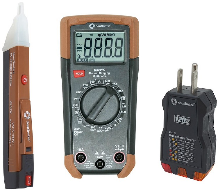 Circuit Tester With Test Leads And Batteries, 10037K