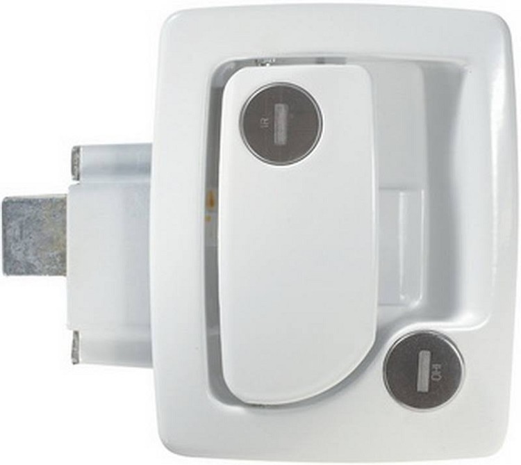 Trimark Trailer Entry Door Lock, White T502