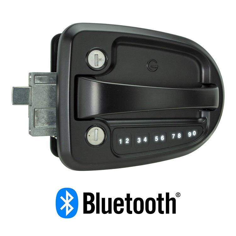 Ultra ES Pro Bluetooth Electronic Travel Trailer Lock, Black TTLBT-46160B-2006-1PK